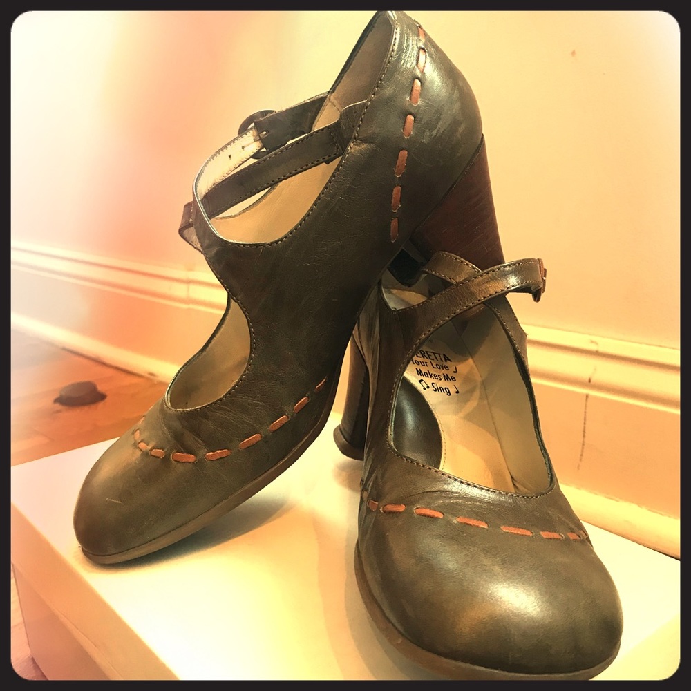 Fluevog Operettas Malibran Criss-Crossed Heel 9